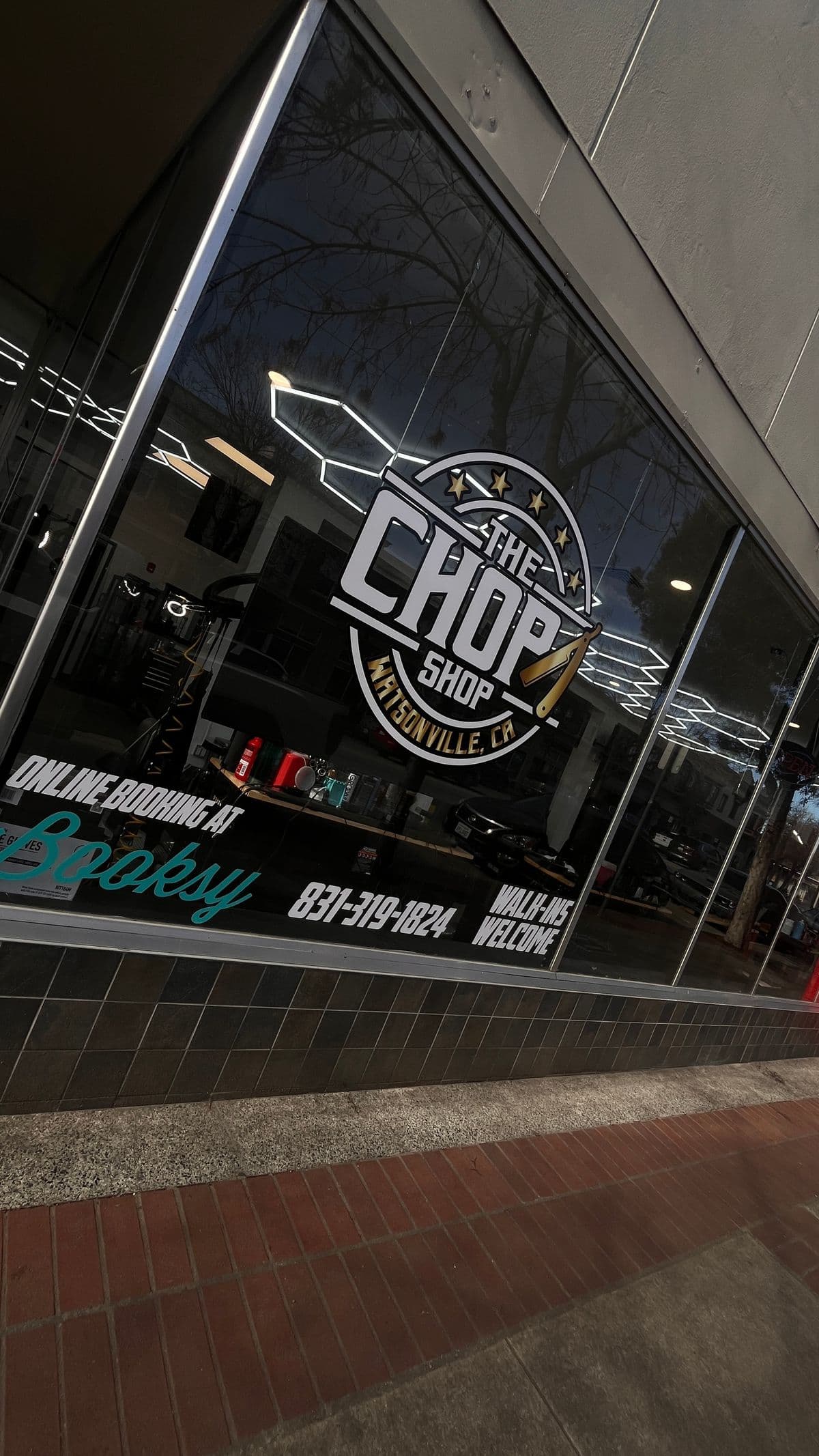 The Chop Shop storefront on Main Street